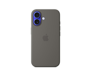 Apple Coque en silicone avec MagSafe pour iPhone 16 - Gris minéral