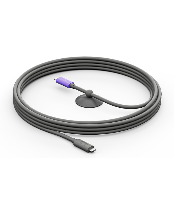 Logitech 952-000195 câble USB USB 3.2 Gen 2 (3.1 Gen 2) 5 m USB C Graphite, Violet