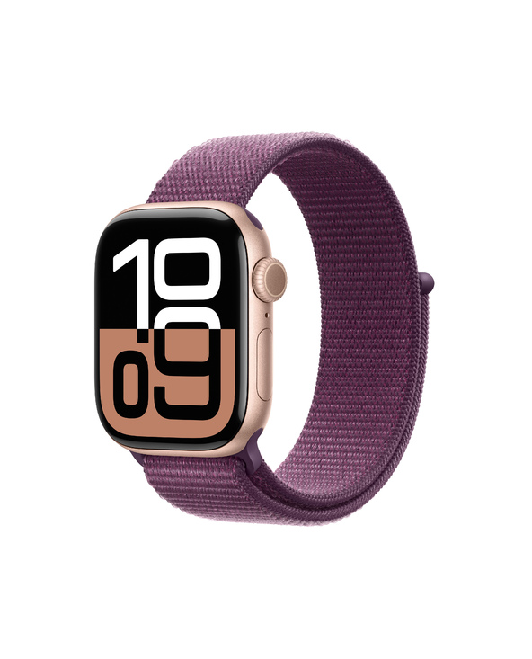 Apple Watch Series 10 OLED 42 mm Numérique 374 x 446 pixels Écran tactile Or rose Wifi GPS (satellite)