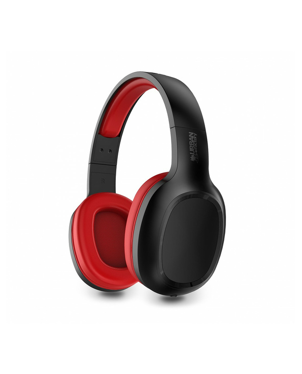 Urban Factory MOVEE Casque Sans fil Arceau Jouer Micro-USB Bluetooth Noir, Rouge