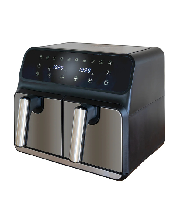 Unold 58685 friteuse Double 8 L Autonome 1700 W Friteuse d’air chaud Noir, Gris