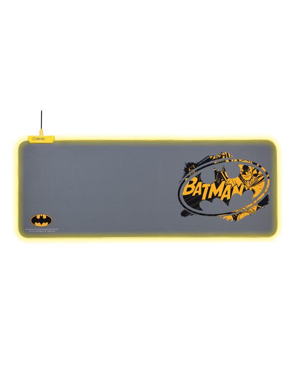 FR-TEC BATPCMPAD tapis de souris Tapis de souris de jeu Noir, Gris, Jaune