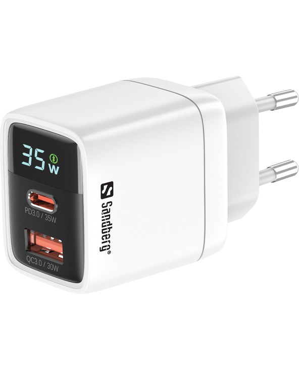 Sandberg 441-52 chargeur d'appareils mobiles Universel Blanc Secteur Charge rapide Intérieure