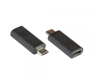 Alcasa USB-AD202 changeur de genre de câble USB Micro B USB C Noir