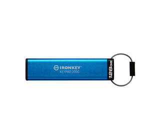 Kingston Technology IronKey Keypad 200C USB-C de 128 Go, FIPS 140-3 niveau 3 (en attente) AES-256