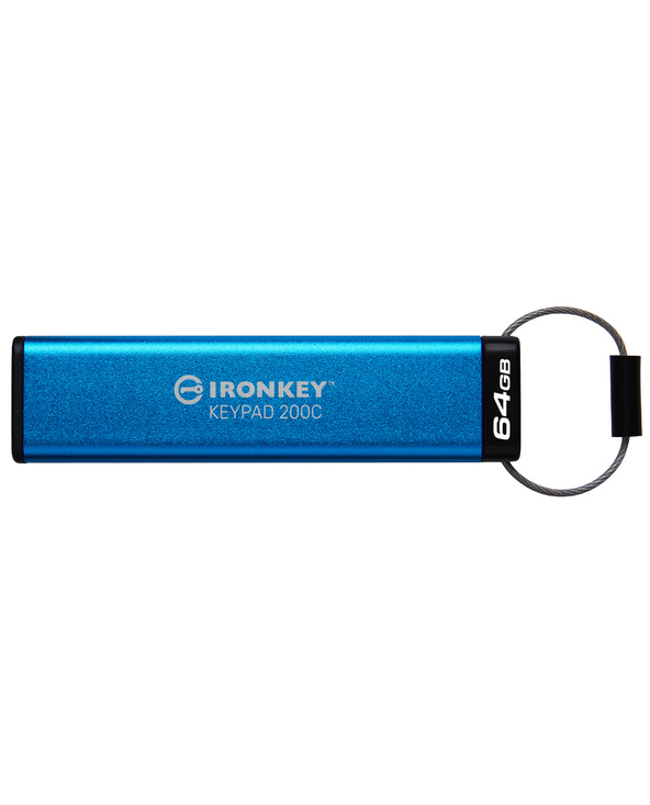 Kingston Technology IronKey Keypad 200C USB-C de 64 Go, FIPS 140-3 niveau 3 (en attente) AES-256
