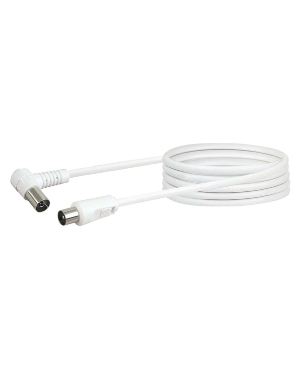 Schwaiger KVKW30 532 câble coaxial 3 m IEC Blanc