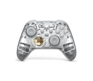 Microsoft Ghost Cipher Or, Gris clair, Transparent Bluetooth/USB Manette de jeu Analogique/Numérique Android, PC, Xbox One, Xbox