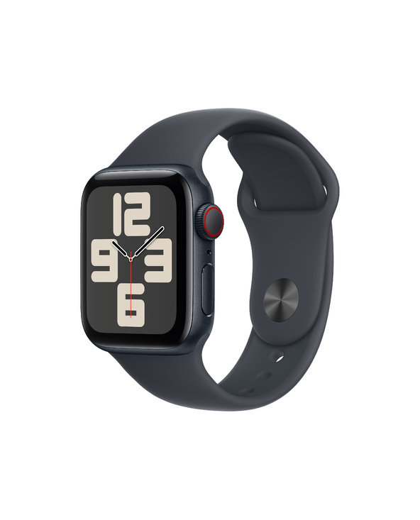 Apple Watch SE OLED 40 mm Numérique 324 x 394 pixels Écran tactile 4G Noir Wifi GPS (satellite)
