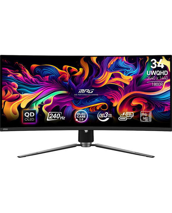MSI MPG 341CQPX QD-OLED 34" QDOLED UltraWide Quad HD Noir