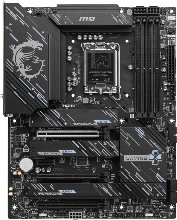MSI Z890 GAMING PLUS WIFI carte mère Intel Z890 LGA 1851 (Socket V1) ATX