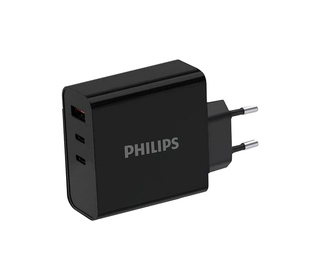 Philips Chargeur secteur 65W 2 ports USB-Type C et 1 USB-A