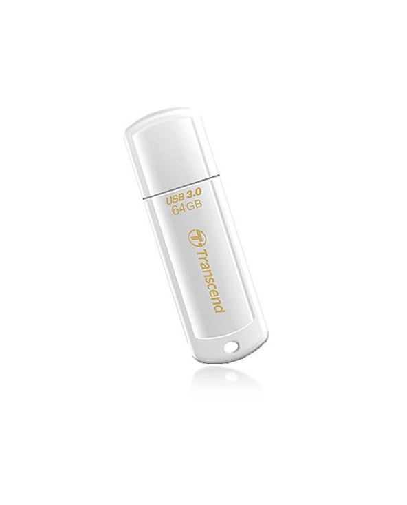 Transcend JetFlash 730 64GB USB 3.0 lecteur USB flash 64 Go USB Type-A 3.2 Gen 1 (3.1 Gen 1) Blanc