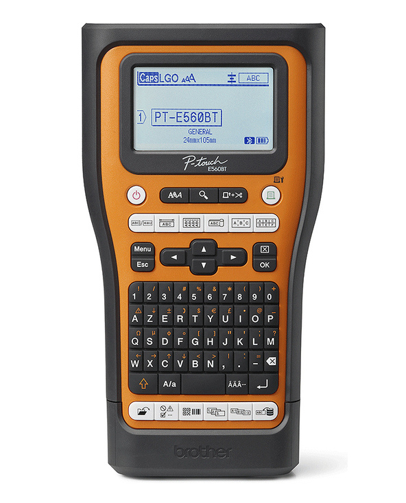 Brother PT-E560BTVP imprimante pour étiquettes Transfert thermique 180 x 180 DPI 20 mm/sec Avec fil &sans fil HSE/TZe Bluetooth 