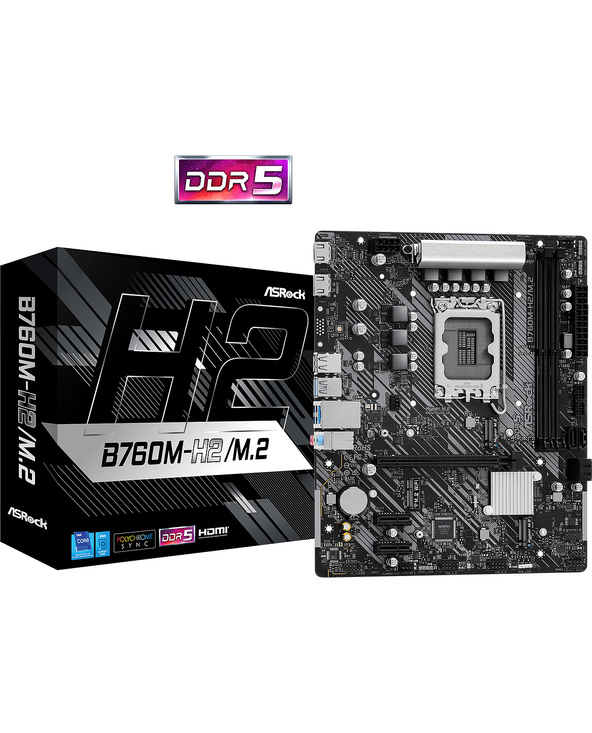 Asrock B760M-H2/M.2 Intel B760 LGA 1700 micro ATX