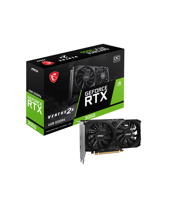 MSI VENTUS GeForce RTX 3050 2X E 6G OC NVIDIA 6 Go GDDR6