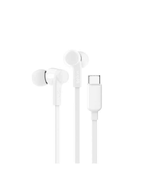 Belkin SoundForm Casque Avec fil Ecouteurs Musique/Quotidien USB Type-C Blanc