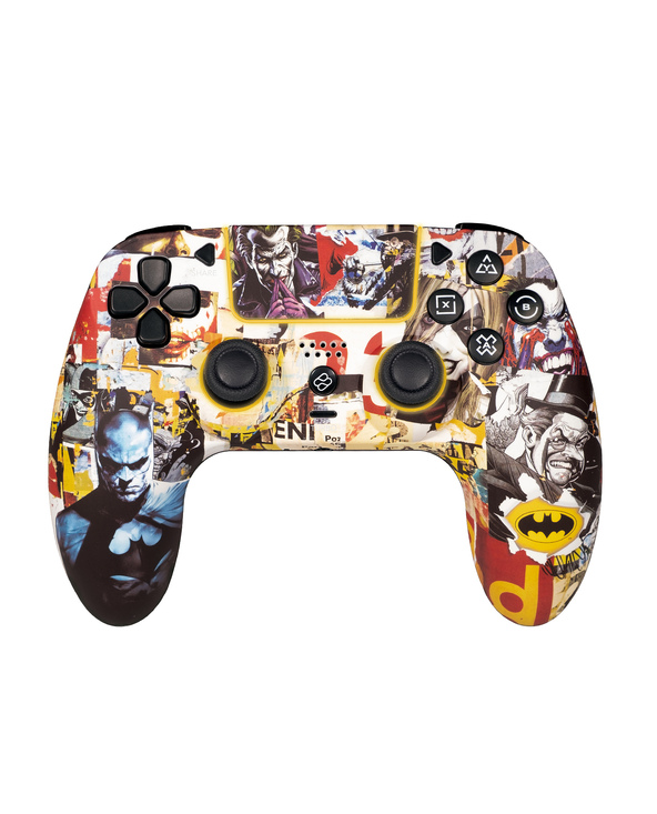 FR-TEC BATPS4GP accessoire de jeux vidéo Multicolore Bluetooth Manette de jeu Analogique/Numérique PC, PlayStation 4