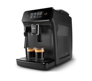 Philips 1200 series Série 1200 Noir mat EP1220/00 Machine expresso broyeur, 2 boissons, mousseur lait