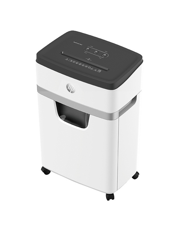 HP OneShred 18CC destructeur de papier Découpage en particules 65 dB 22 cm Blanc, Noir