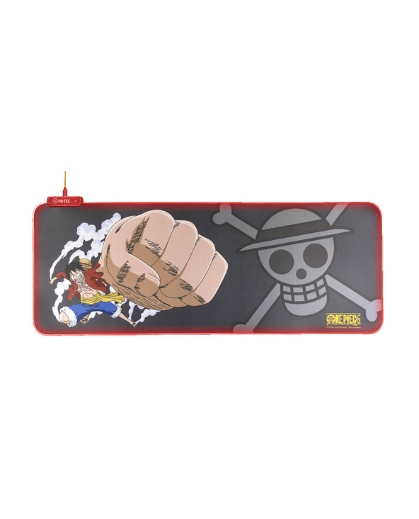 FR-TEC OP4003 tapis de souris Tapis de souris de jeu Noir, Gris, Rouge, Jaune