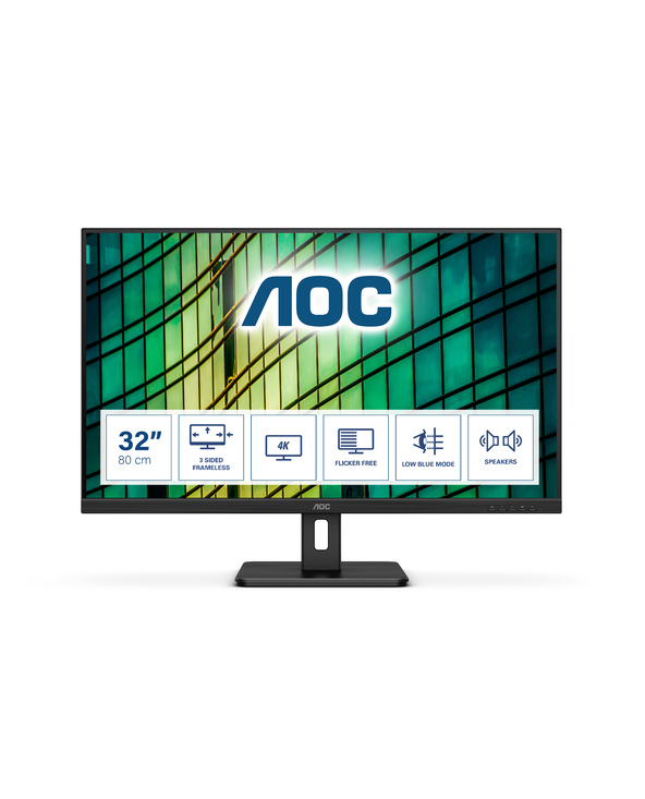 AOC E2 U32E2N 31.5" LED 4K Ultra HD 4 ms Noir