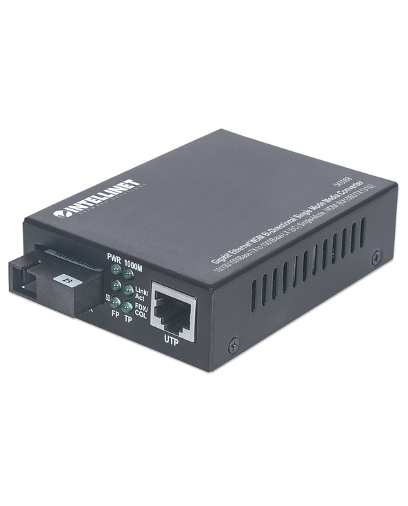 Intellinet 545068 convertisseur de support réseau 1000 Mbit/s Monomode Noir