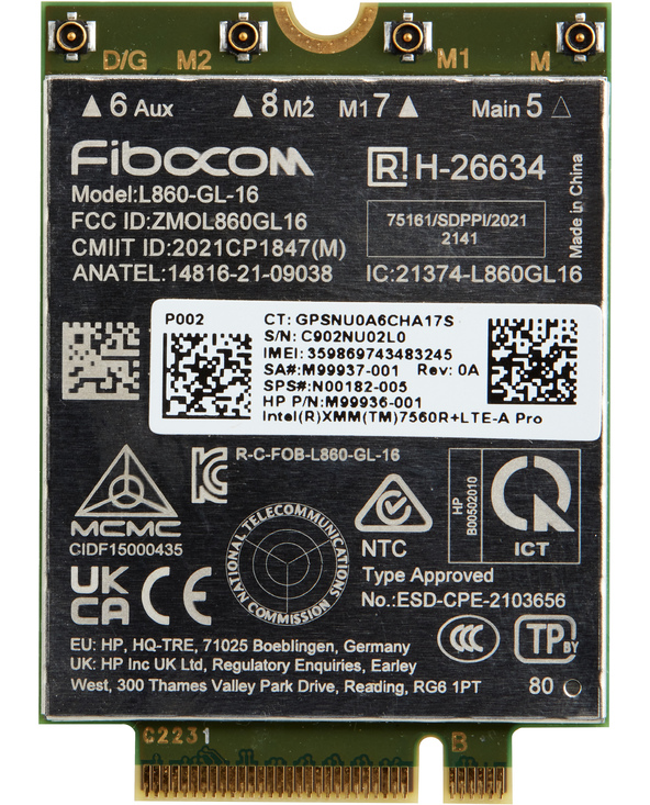 HP XMM 7560 R+ LTE-Advanced Pro WWAN