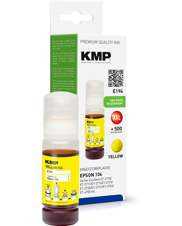 KMP E194 cartouche d'encre 1 pièce(s) Compatible Jaune