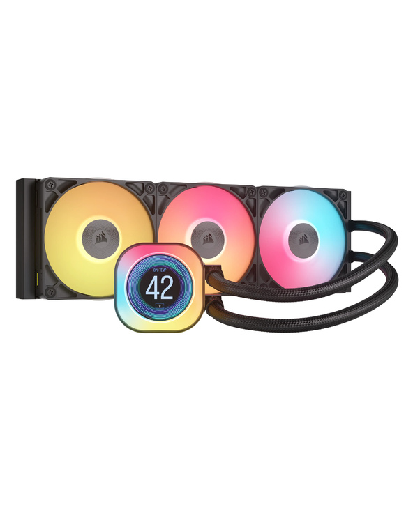 Corsair iCUE LINK TITAN 360 RX LCD Processeur Refroidisseur d'air 12 cm Noir 1 pièce(s)