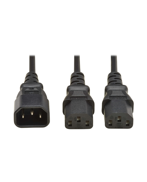 Eaton P004-02M-2C13EU câble électrique Noir 2 m IEC C14 IEC C13