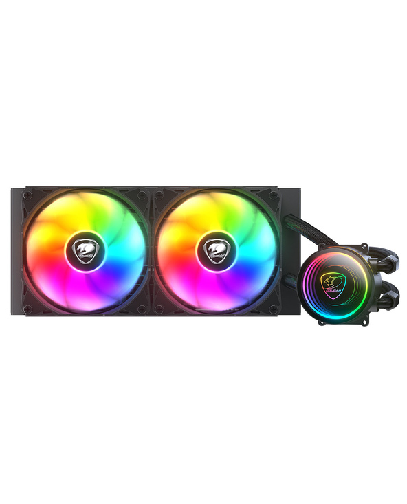 COUGAR Gaming Poseidon Elite ARGB 240 Boitier PC Refroidisseur de liquide tout-en-un Noir