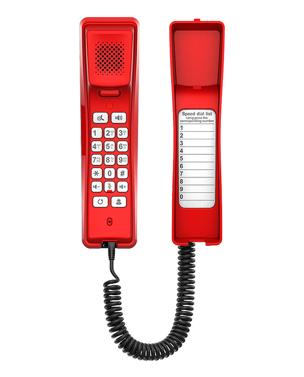 Fanvil H2U-R téléphone fixe Rouge 2 lignes