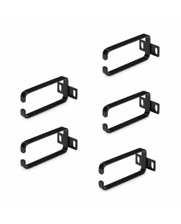StarTech.com Lot de 5 Crochets à Anneaux en D pour Gestion Verticale des Câbles 1U, Gestionnaire de Câbles pour Baies de Serveur
