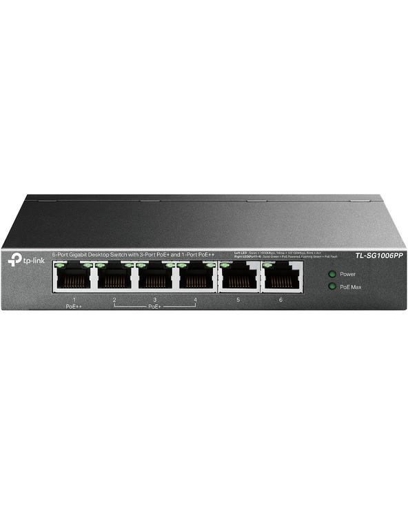 TP-Link TL-SG1006PP commutateur réseau Non-géré Gigabit Ethernet (10/100/1000) Connexion Ethernet, supportant l'alimentation via