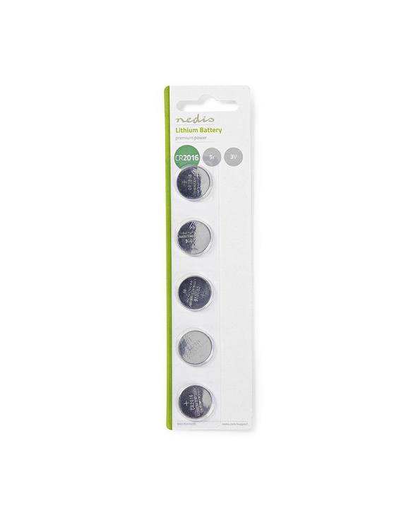 Nedis BALCR20165BL pile domestique Batterie à usage unique CR2016 Lithium