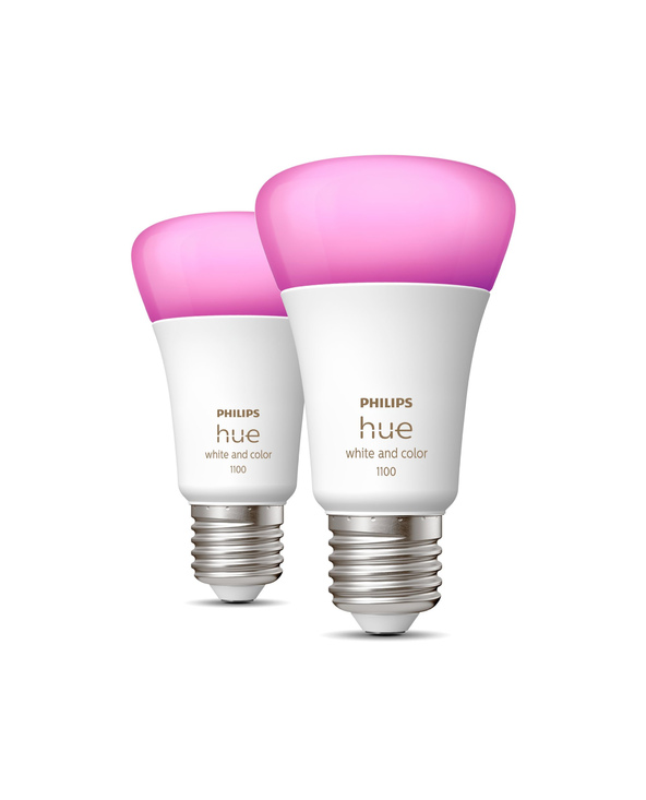 Philips Hue White and Color ambiance Ampoule connectée E27 - 1100 lm (pack de 2)