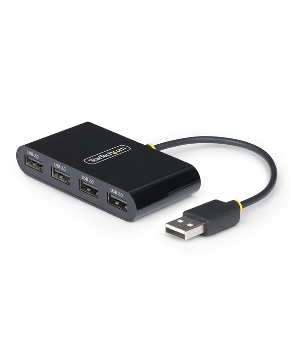 StarTech.com Hub USB 2.0 à Ports, Alimentation par Bus USB, Petit Hub USB de Voyage, Répartiteur USB 2.0, Hub USB Portable Multi
