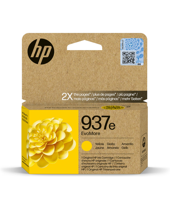 HP 937e Cartouche d’encre authentique Jaune EvoMore
