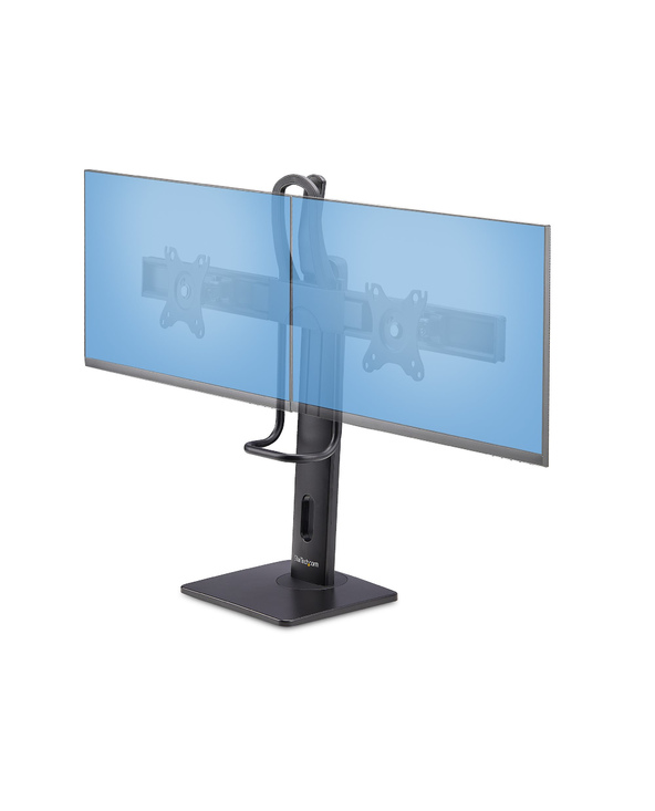 StarTech.com Support de Bureau pour Double Écrans de 27 pouces, Montage VESA 75x75/100x100, Réglage de la Hauteur Sans Outil, Ju
