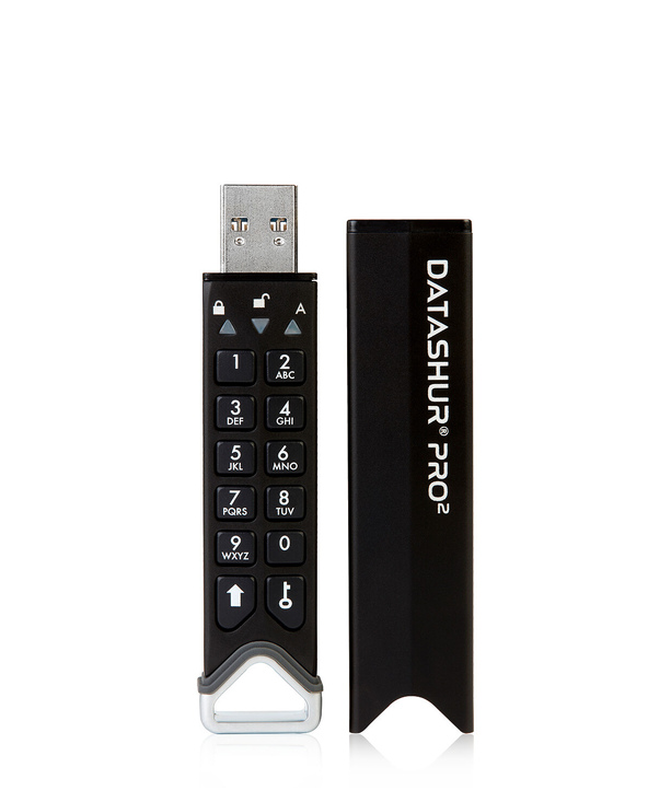 iStorage datAshur PRO2 lecteur USB flash 64 Go USB Type-A 3.2 Gen 1 (3.1 Gen 1) Noir