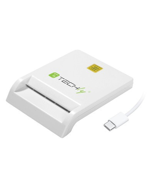 Techly I-CARD-CAM-USB2TYC lecteur de cartes à puce Intérieure USB USB 2.0 Blanc
