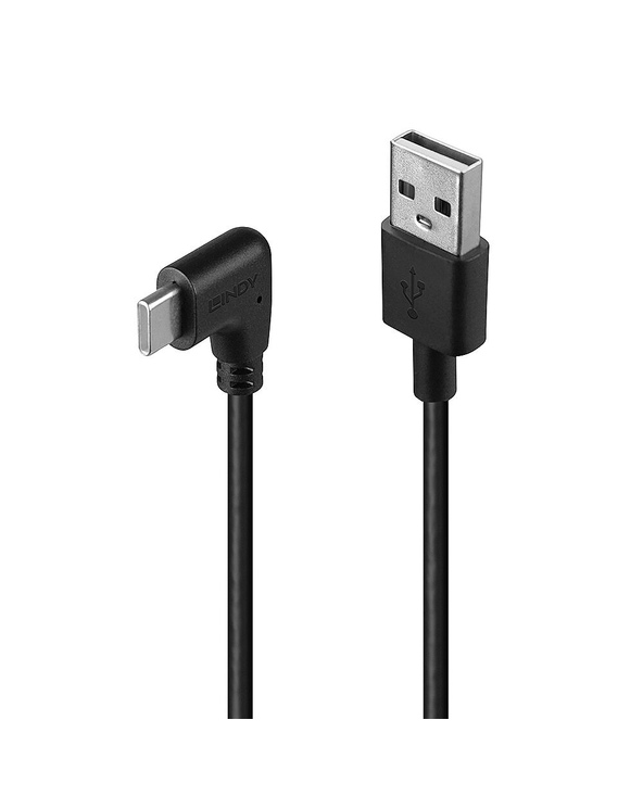 Lindy 32001 câble USB USB 2.0 1 m USB A USB C Noir