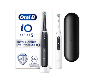 Oral-B iO 5 Pack 2 brosses à dents électriques avec brossettes