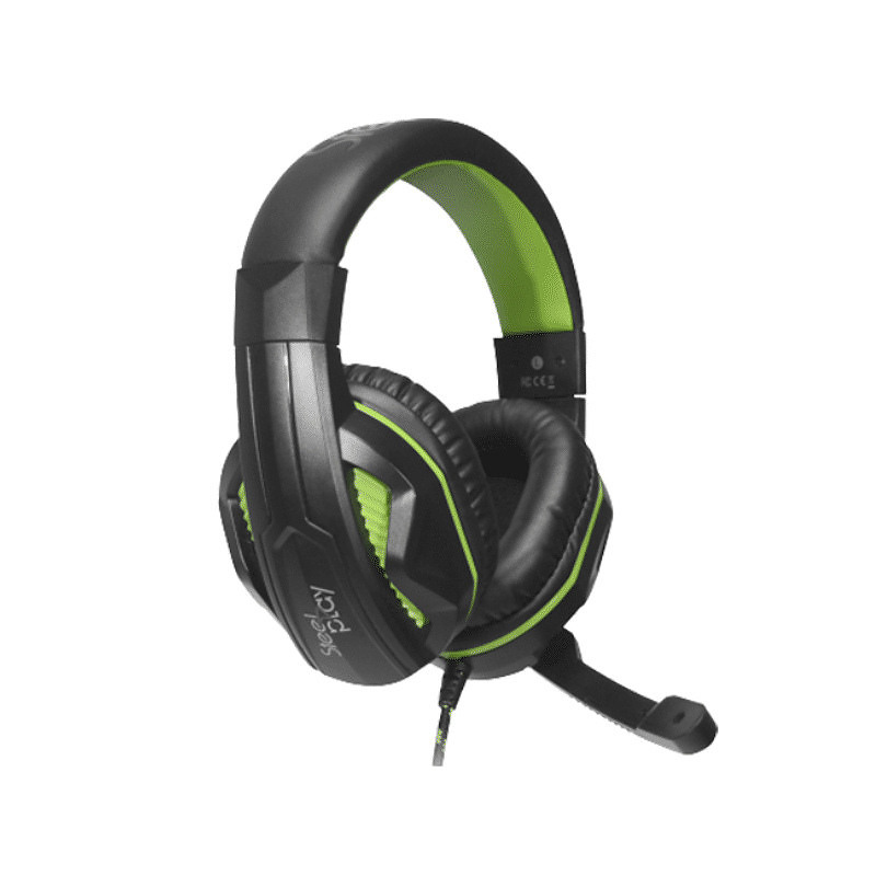 Steelplay HP45 Casque Avec fil Arceau Jouer Noir, Vert