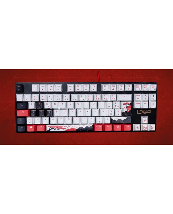 Lexip Assassin’s Creed Shadows – X Ubisoft clavier Jouer USB AZERTY Français Noir, Or, Rouge, Blanc