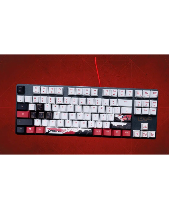 Lexip Assassin’s Creed Shadows – X Ubisoft clavier Jouer USB QWERTY Anglais Noir, Or, Rouge, Blanc