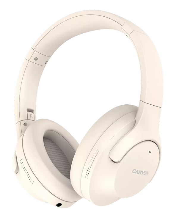 Canyon CNS-CBTHS10BG écouteur/casque Avec fil &sans fil Arceau Appels/Musique/Sport/Au quotidien Bluetooth Beige