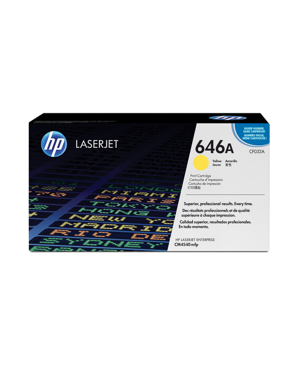 HP 646A toner LaserJet jaune authentique HP 646A toner LaserJet jaune authentique