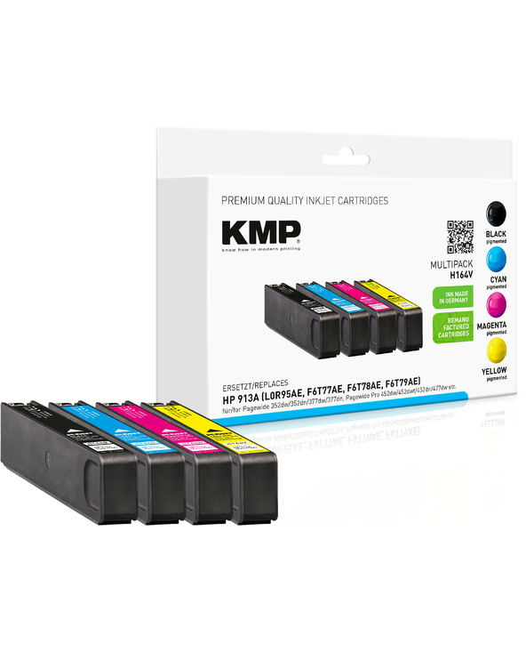 KMP 1750,4005 Cartouche de toner 4 pièce(s) Compatible Noir, Cyan, Magenta, Jaune